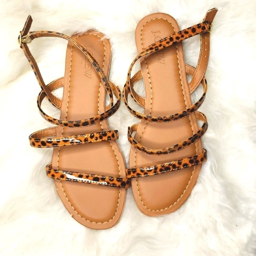 J.Crew Tortoise ankle-strap sandals Item AW599
